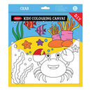 Jasart 10 X 10" Crab Colouring Canvas Set