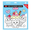 Jasart 10 X 10" Dessert Colouring Canvas Set