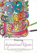 Jasart Adult A4 Colouring Book Drawing Quotes