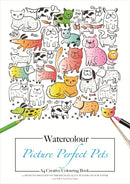 Jasart Adult A4 Watercolour Colouring Book Cats