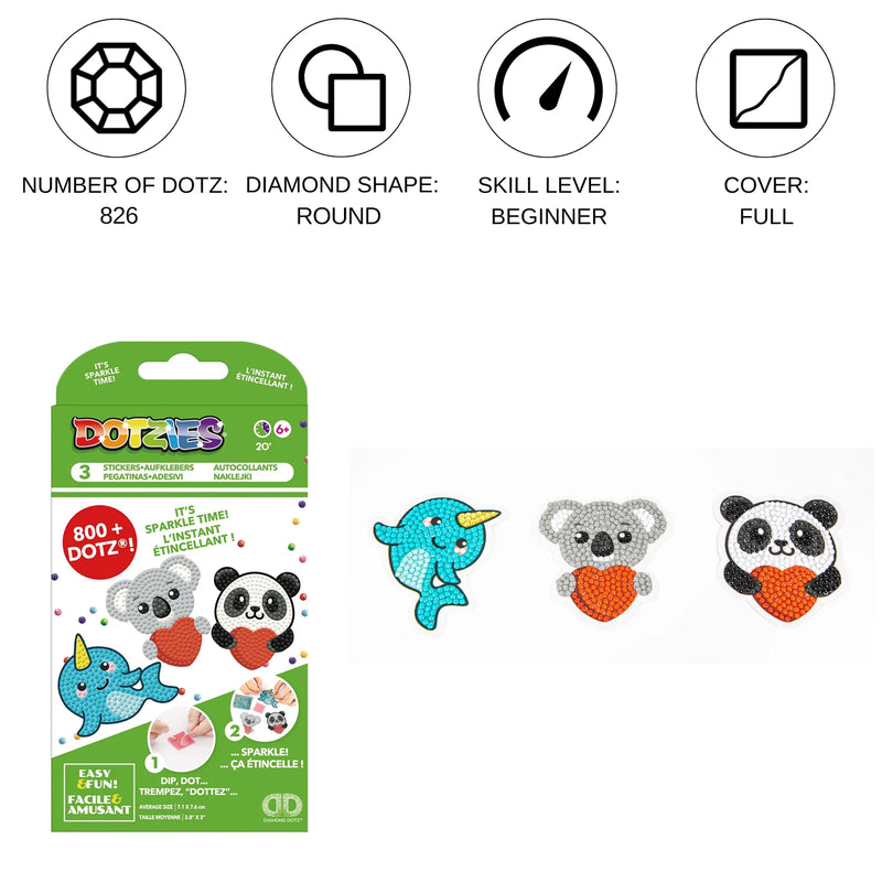 Diamond Dotz Dotzies 3 Piece Kit LOVE YOU CHUMS