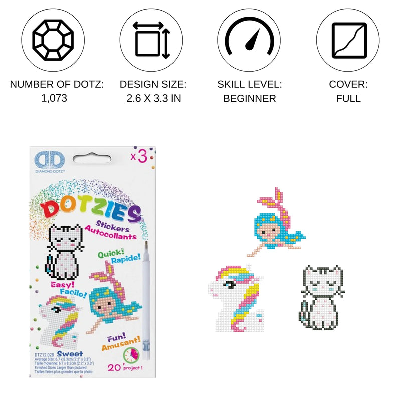 Diamond Dotz Dotzies 3 Piece Kit SWEET 
