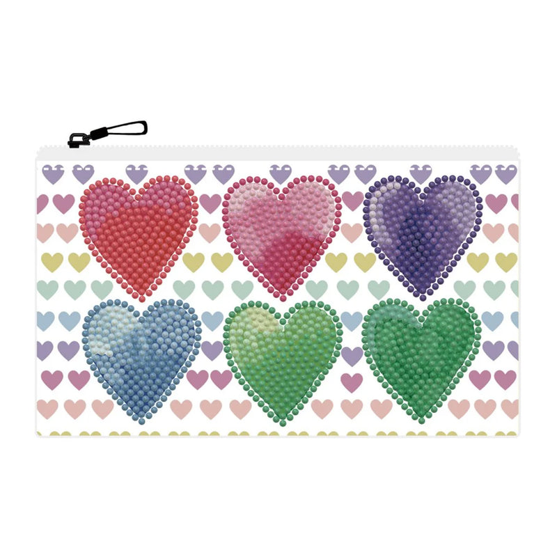 Diamond Dotz Dotzies Zipper Pouch Kit LOVEHEARTS