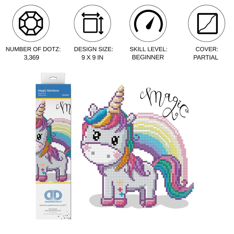 Diamond Dotz Dotzies Picture Kit MAGIC RAINBOW