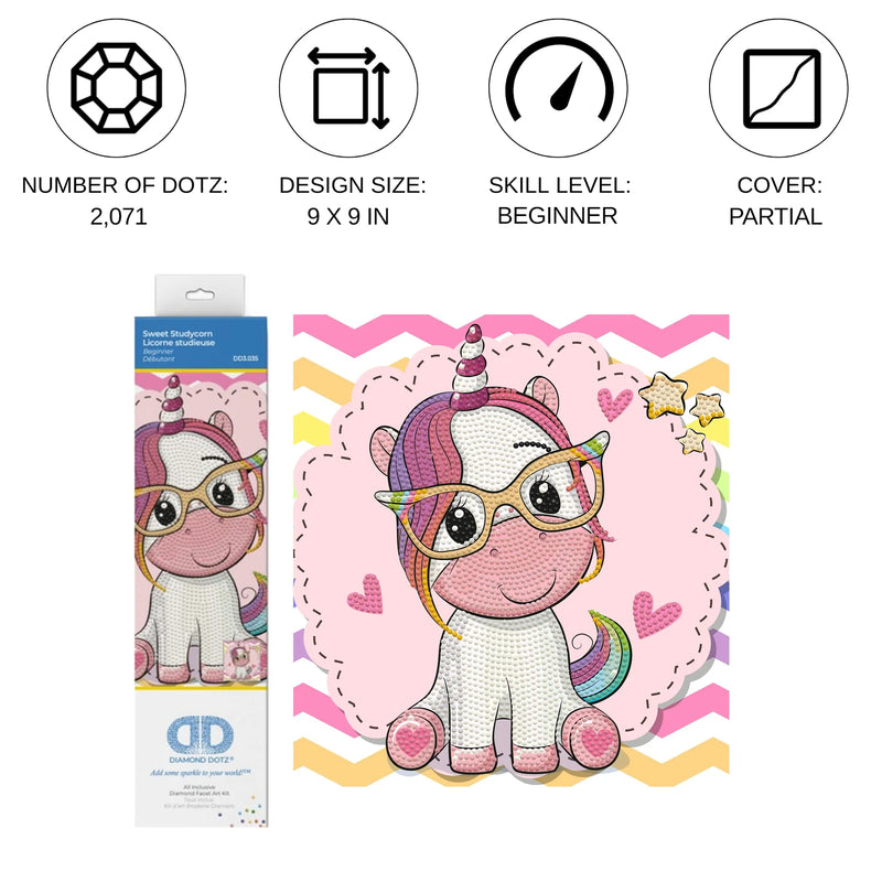 Diamond Dotz Dotzies Picture Kit SWEET STUDYCORN