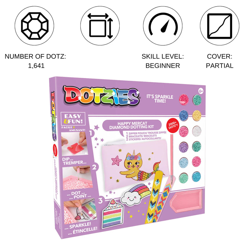 Diamond Dotz Dotzies Activity Kit HAPPY MERCAT