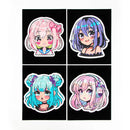Diamond Dotz Dotzies Diamond Painting Kit FLOCK ANIME GIRLS