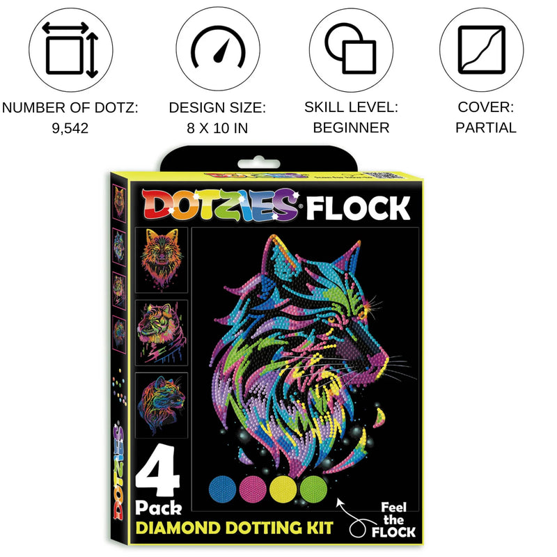 Diamond Dotz Dotzies Diamond Painting Kit FLOCK WILD