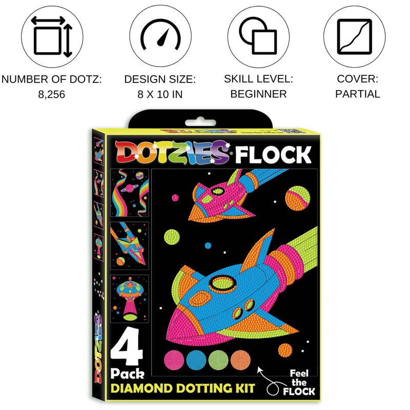 Diamond Dotz Dotzies Diamond Painting Kit FLOCK SPACE