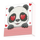 Diamond Dotz 15x15cm Diamond Painting Kit PANDA LOVE