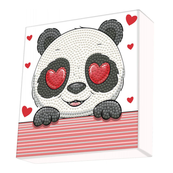 Diamond Dotz 15x15cm Diamond Painting Kit PANDA LOVE