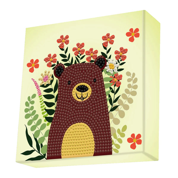Diamond Dotz 15x15cm Diamond Painting Kit HIDE N SEEK BEAR