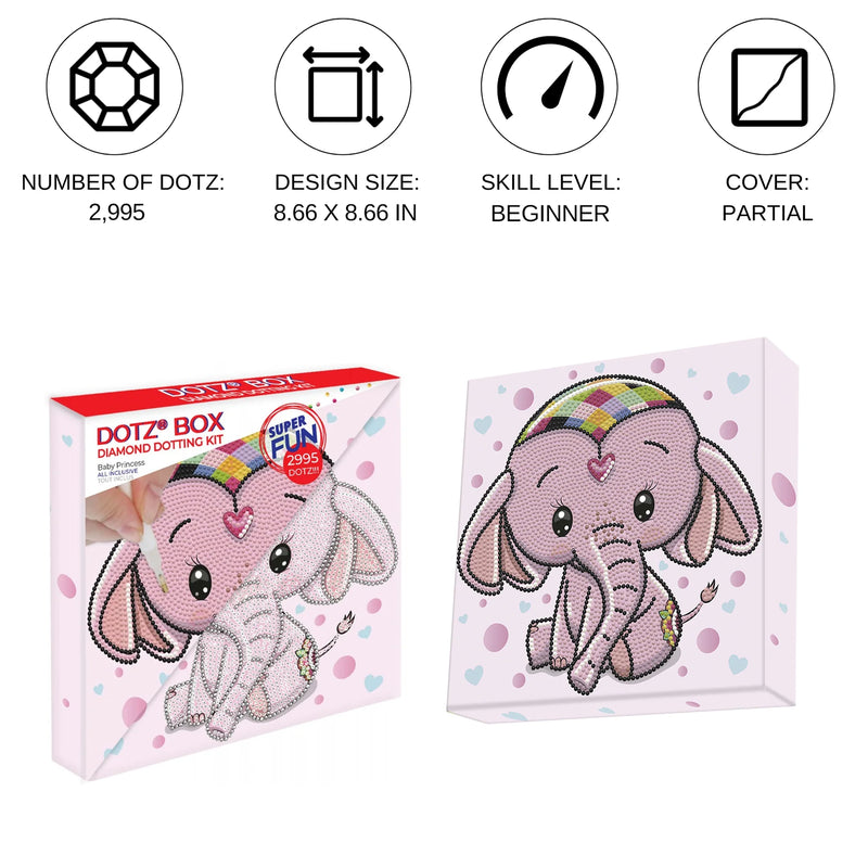 Diamond Dotz 22x22cm Diamond Painting Kit BABY PRINCESS