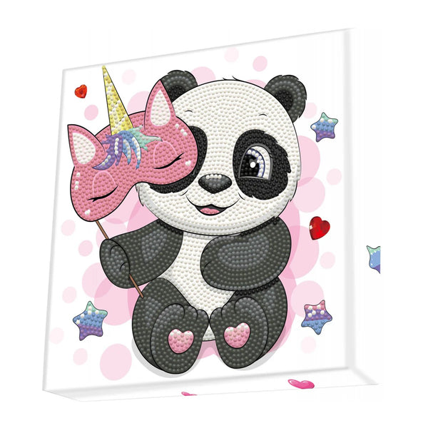Diamond Dotz 22x22cm Diamond Painting Kit PANDA CORN