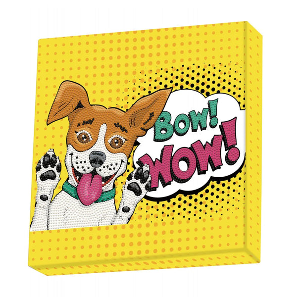 Diamond Dotz 28x28cm Diamond Painting Kit BOW WOW