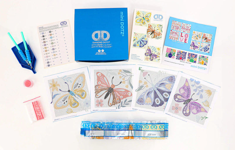 Diamond Dotz 5"x5" Mini Dotz Kit BUTTERFLY MOODS