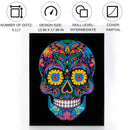 Diamond Dotz 14"X18" Neon Diamond Painting Kit SKULL 