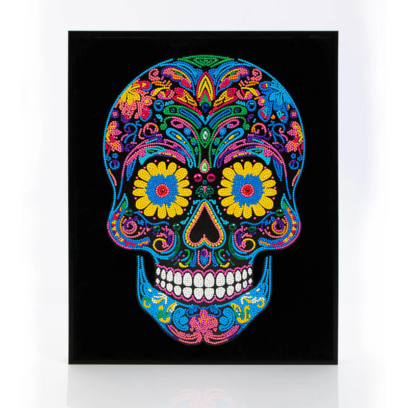 Diamond Dotz 14"X18" Neon Diamond Painting Kit SKULL 