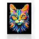 Diamond Dotz 14"X18"Neon Diamond Painting Kit CAT 