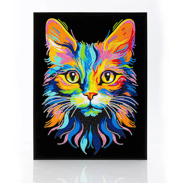 Diamond Dotz 14"X18"Neon Diamond Painting Kit CAT 