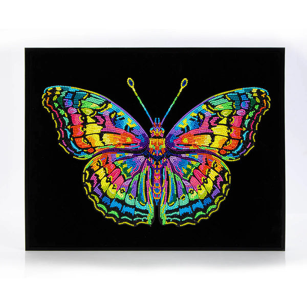 Diamond Dotz 18"X14" Neon Diamond Painting Kit BUTTERFLY 