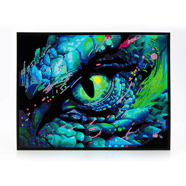 Diamond Dotz 18"X14" Neon Diamond Painting Kit DRAGON EYE 