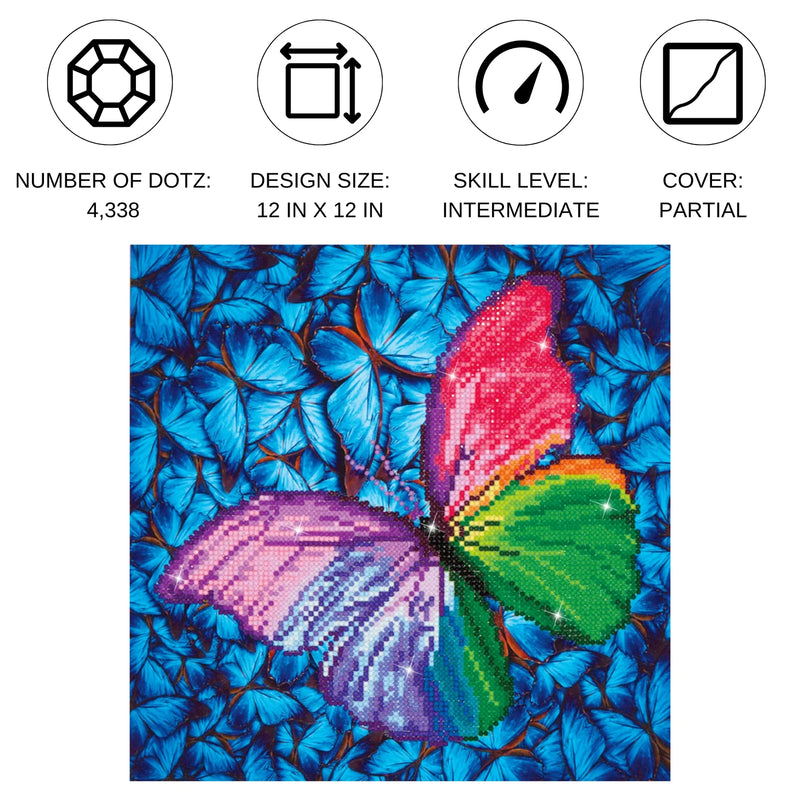 Diamond Dotz 10.6"x16.5" Diamond Painting Kit FLUTTER BY PINK