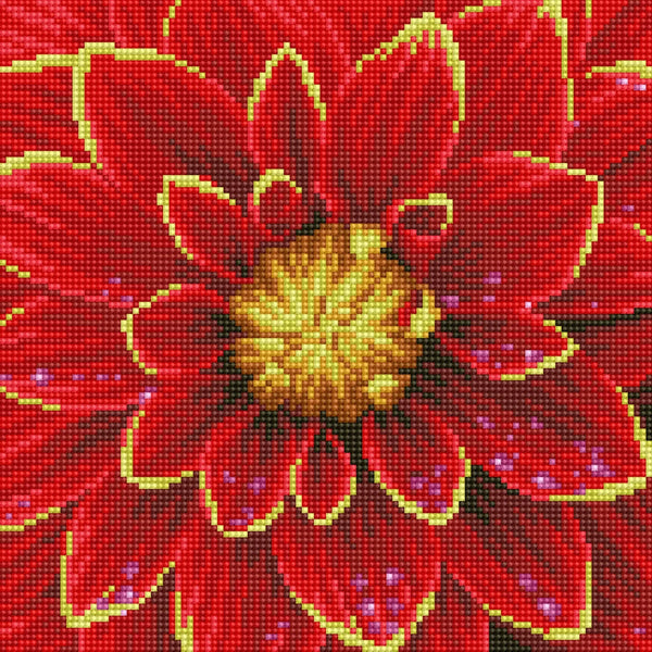 Diamond Dotz 12.0"x12.0" Diamond Painting Kit DAHLIA 