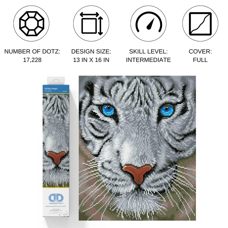 Diamond Dotz 13.4"x16.5" Diamond Painting Kit WHITE MAGIC