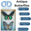 Diamond Dotz 14.6"x20.3" Diamond Painting Kit ANTIQUE BUTTERFLIES
