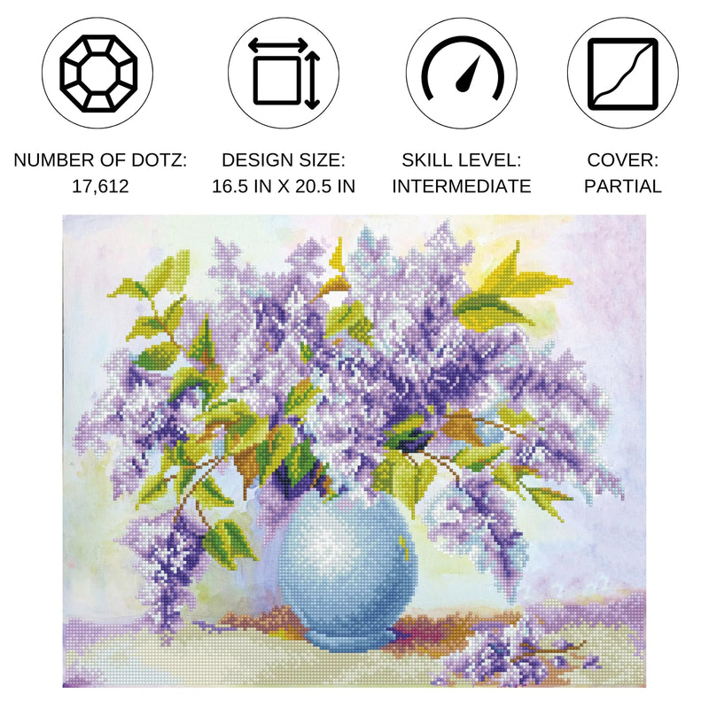 Diamond Dotz 16.5"x20.5" Diamond Painting Kit LILAC PERFUME