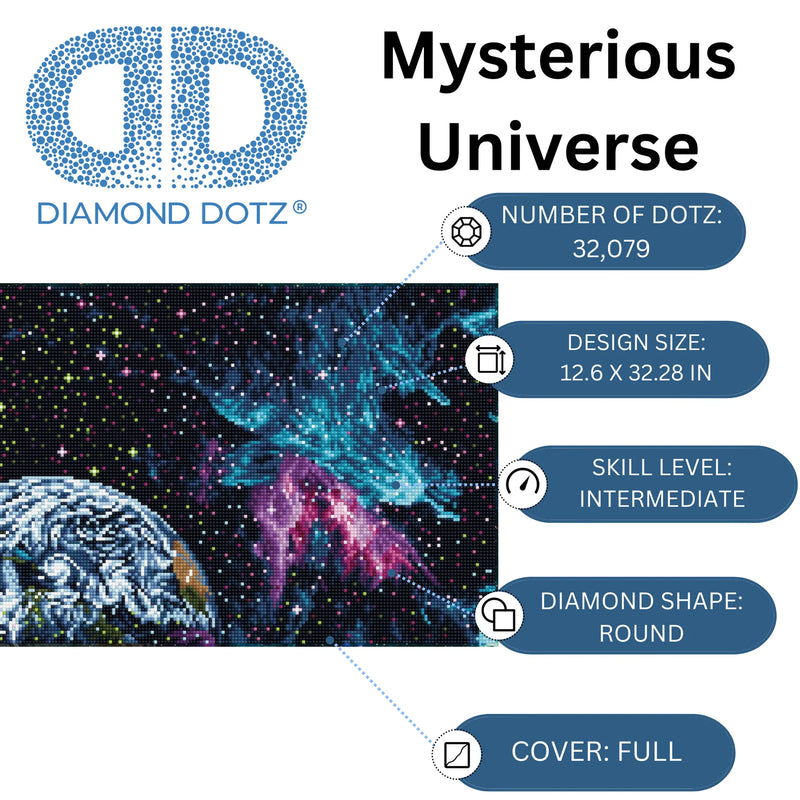 Diamond Dotz 32.3"x12.6" Diamond Painting Kit MYSTERIOUS UNIVERSE 