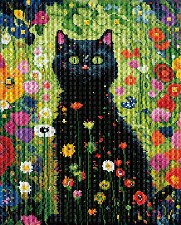 Diamond Dotz 15.9"x19.9" Diamond Painting Kit GARDEN CAT