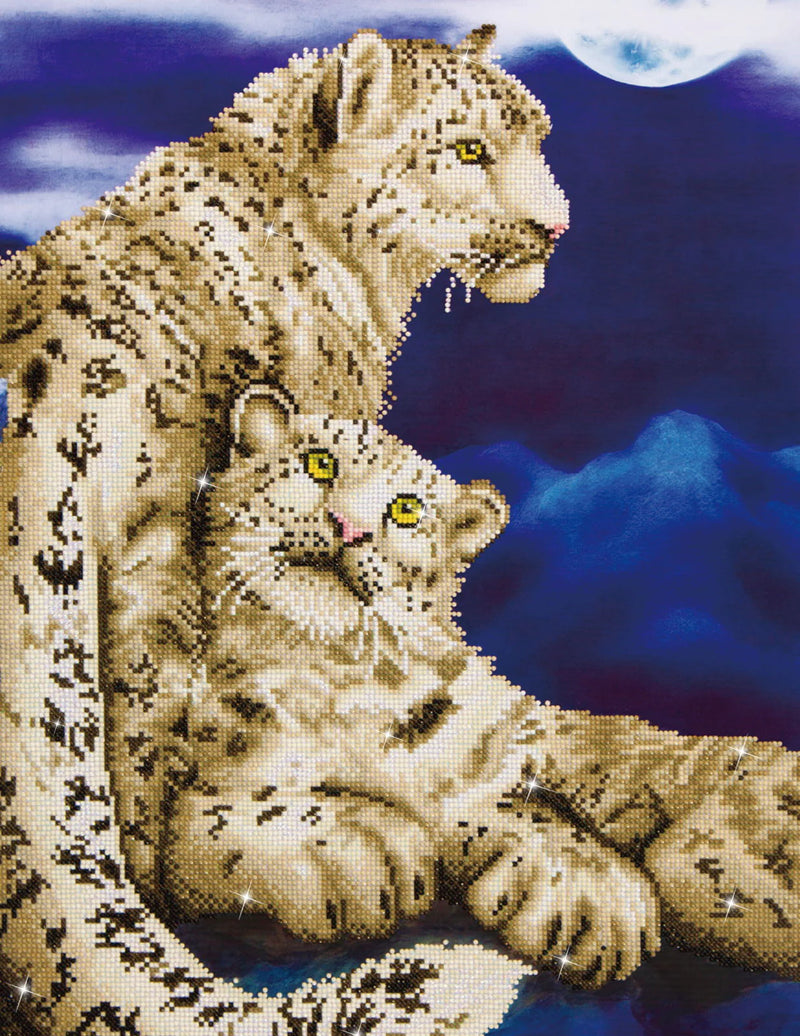 Diamond Dotz 29.5"x19.7" Diamond Painting Kit SNOW LEOPARDS