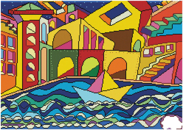 Diamond Dotz 27.6"x19.7" Diamond Painting Kit SAN MARCO