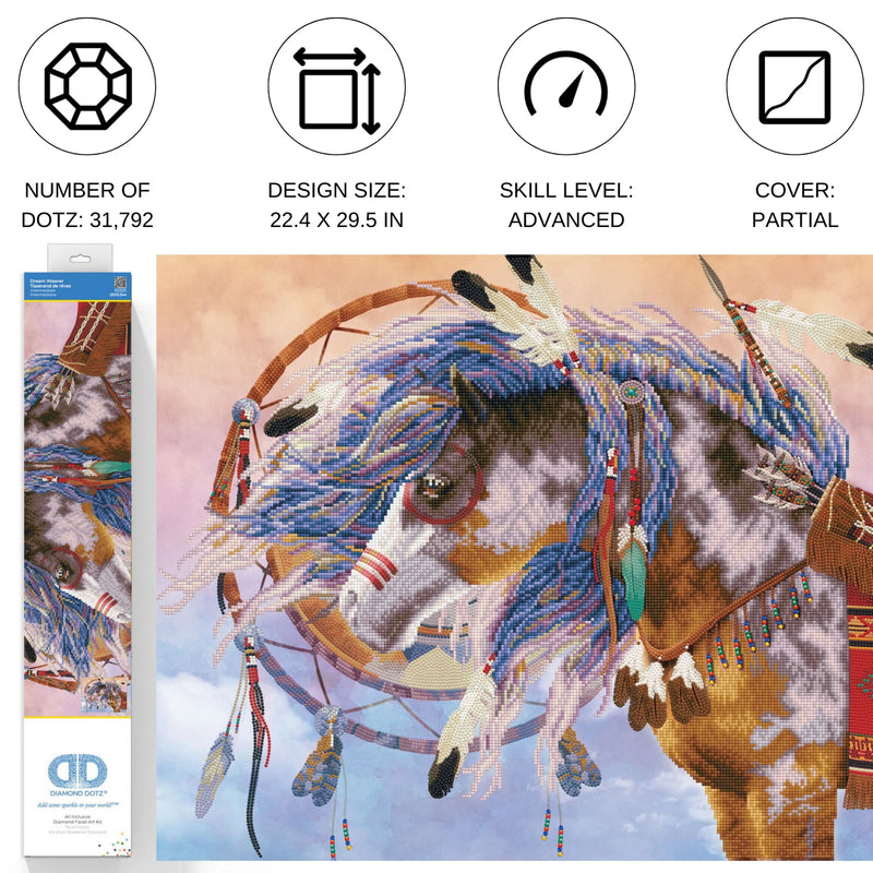 Diamond Dotz 29.5"x22.4" Diamond Painting Kit DREAM WEAVER 