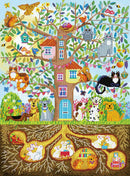 Diamond Dotz 22.4"x30.3" Diamond Painting Kit TREE HOUSE FAMILY