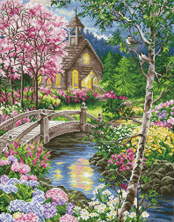 Diamond Dotz 22.1"x28.0" Diamond Painting Kit PATH TO WORSHIP