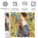 Diamond Dotz 26.4"x26.4" Diamond Painting Kit LADY WITH FAN APRES KLIMPT
