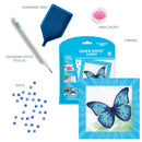 Diamond Dotz 13X13CM Quick Dots Blue Butterfly