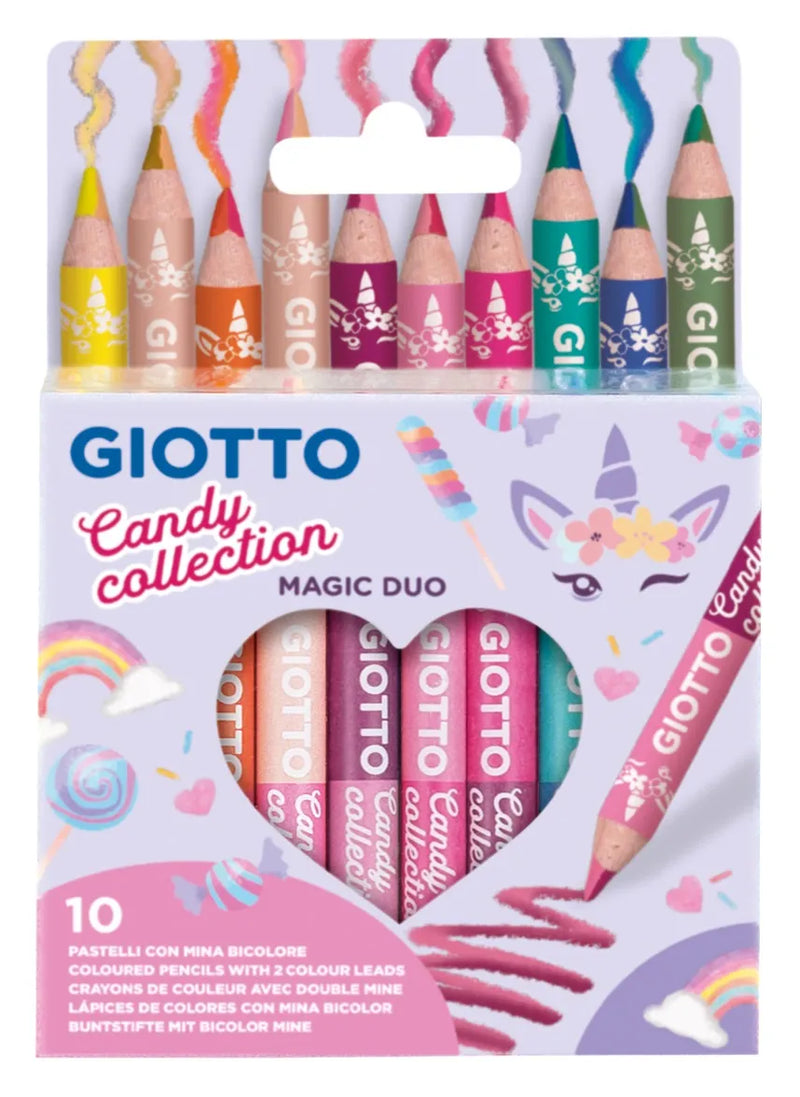 Giotto Candy Collection Magic Duo Colour Pencils Set of 10