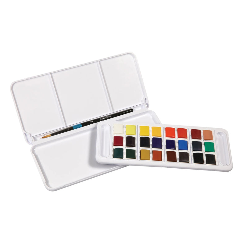 Daler Rowney Aquafine Half Pan Travel Set of 24