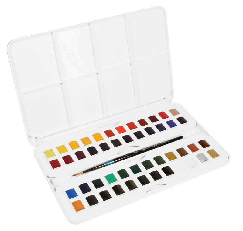 Daler Rowney Aquafine Studio Studio Set Half Pan Set of 48