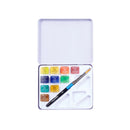 Daler Rowney Aquafine Half Pan Travel Tin of 10