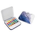 Daler Rowney Aquafine Half Pan Travel Tin of 24