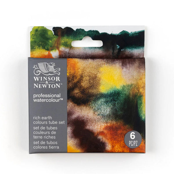 Winsor & Newton Professional Watercolour Paint Set of 6 Rich Earth