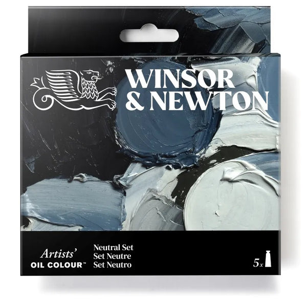 Winsor & Newton 37ML Artists' Oil Paint Set of 5 Grey Scale