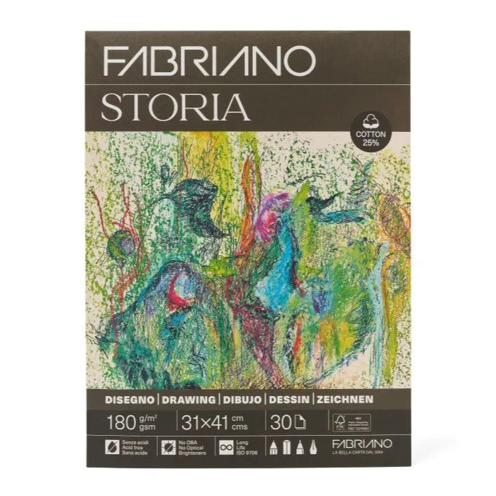 Fabriano Storia 180GSM 30 Sheet Drawing Pads
