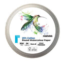 Reeves 300GSM Round Watercolour Paper Tin Set