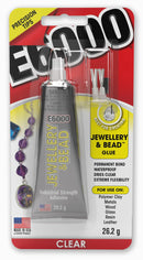 E6000 Crystal Clear Jewellery & Bead Glue 26.2G
